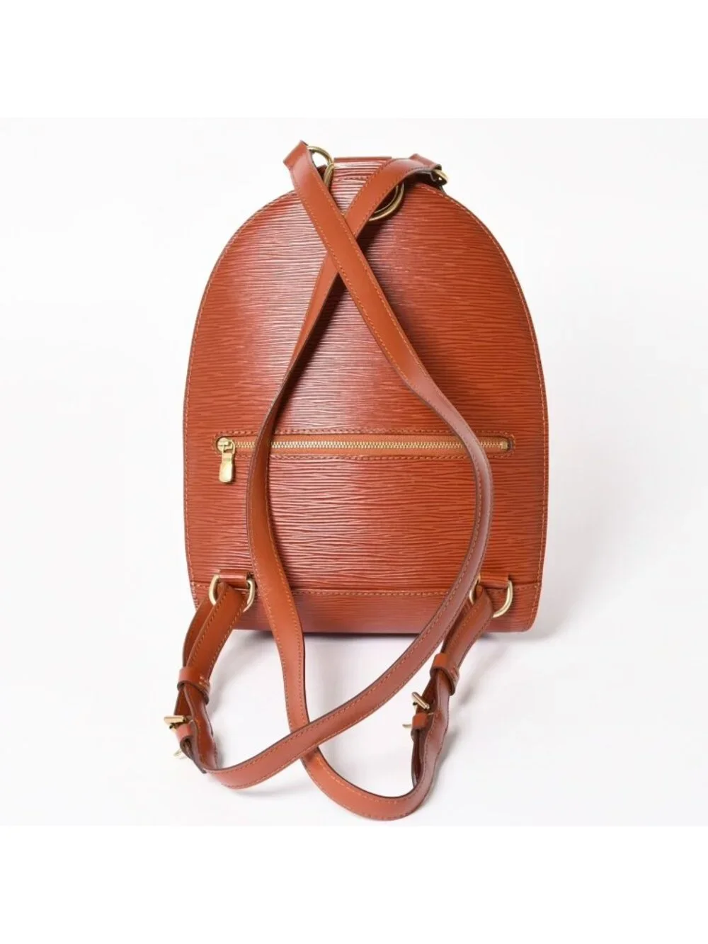 Louis Vuitton Epi Mabillon Kenya Brown Backpack Gold